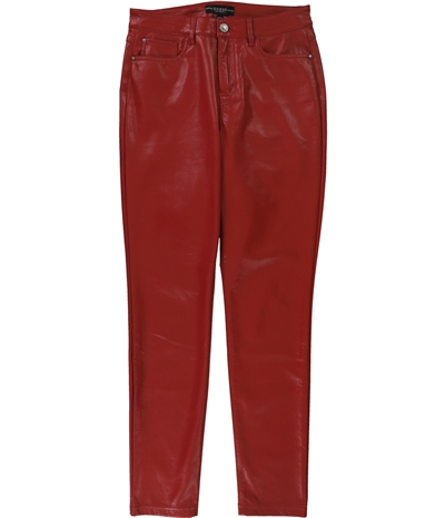 Guess Womens Faux-Leather Casual Chino Pants