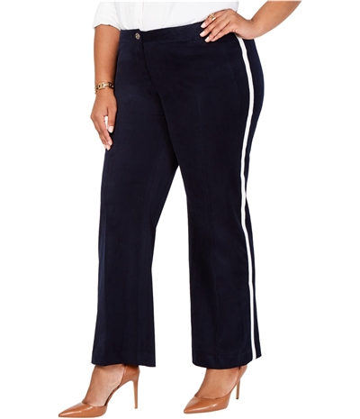 Tommy Hilfiger Womens Varsity Stripe Casual Trouser Pants