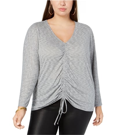 Soprano Womens Cinched Front Pullover Blouse