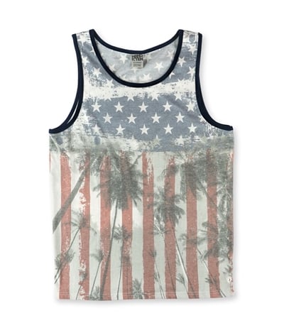 Hang Ten Mens Americana Palm Tank Top