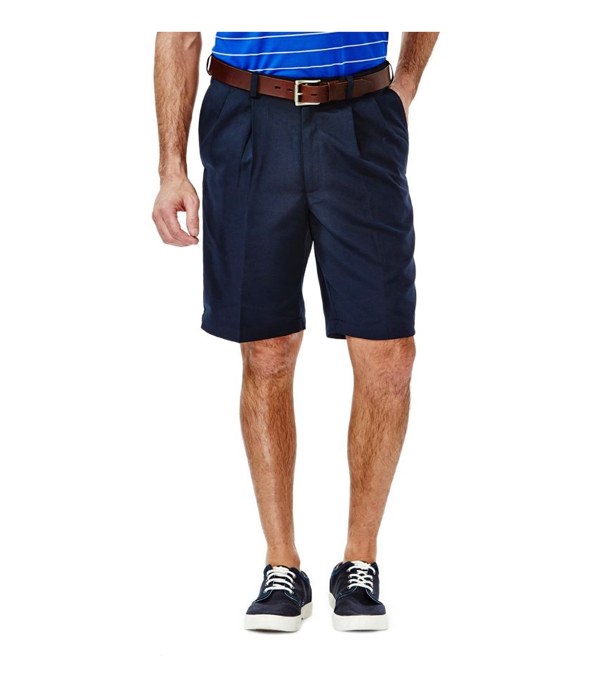 Haggar Mens Cool 18 Athletic Walking Shorts Blue 29 eBay