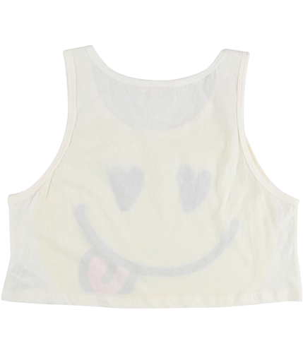 Forever 21 Womens Smiley Tank Top cream S