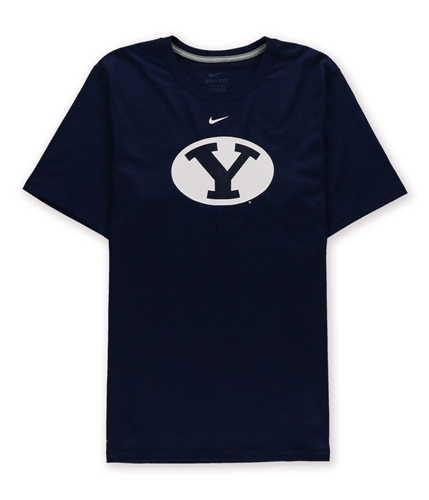 Nike Mens Brigham Young Y Graphic T-Shirt navy S