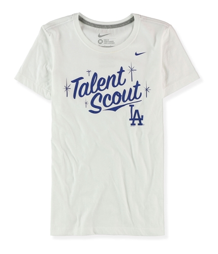 Nike Womens LA Dodgers Talent Scout Graphic T-Shirt white M