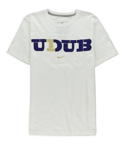 Nike Mens University of Washington Graphic T-Shirt white S