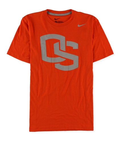 Nike Mens Oregon State Graphic T-Shirt orange S