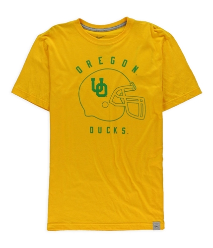 Nike Mens University of Oregon Helmet Graphic T-Shirt gold M
