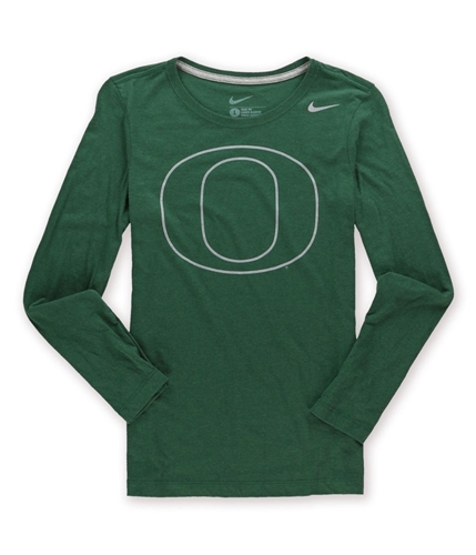 Nike Womens U of O Logo Slim Graphic T-Shirt green M