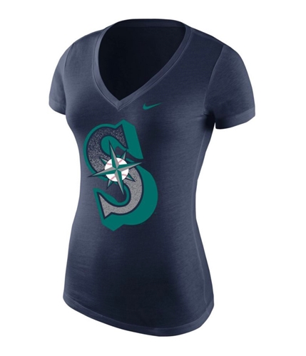 Nike Womens Mezzo Mariners Graphic T-Shirt navy L
