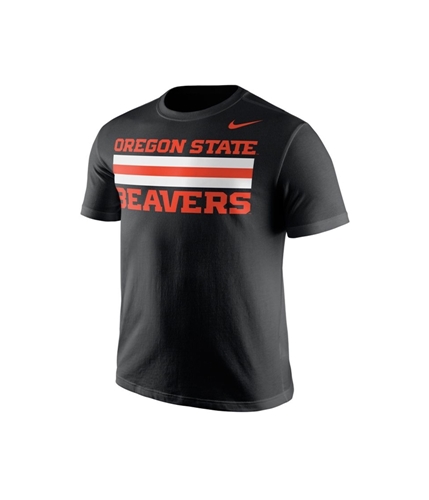 Nike Mens College Stripe Graphic T-Shirt black S