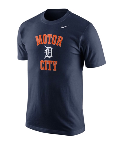 Nike Mens Detroit Tigers Local Phrase Graphic T-Shirt navy S