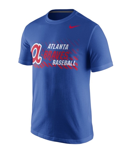 Nike Mens Atlanta Braves Cooperstown Graphic T-Shirt gameroyal S