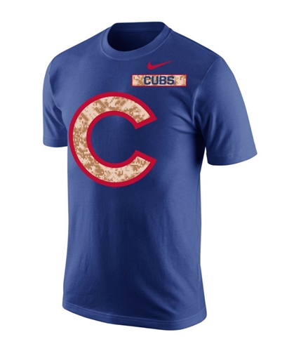 Nike Mens Camo Pack Cubs Graphic T-Shirt rushblue S