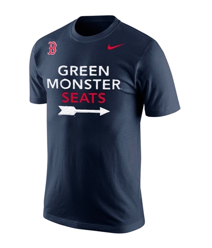 Nike Mens Red Sox Green Monster Graphic T-Shirt navy S