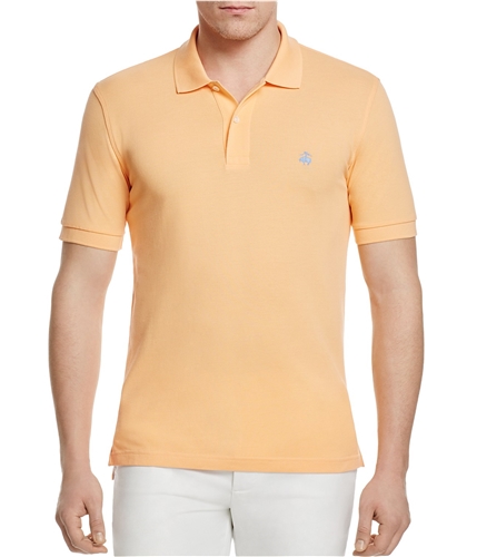 Brooks Brothers Mens Cotton Rugby Polo Shirt orange M