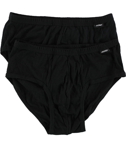Jockey Mens 2 Pack Elance Poco Underwear Briefs black L