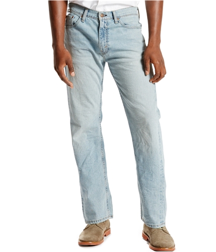 Levi's Mens 505 Regular Stretch Jeans medblue 33x32