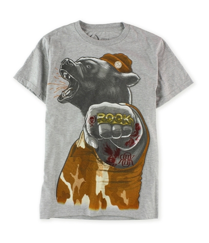 ROOK Mens Thug Grizzly Bear Graphic T-Shirt 367 S
