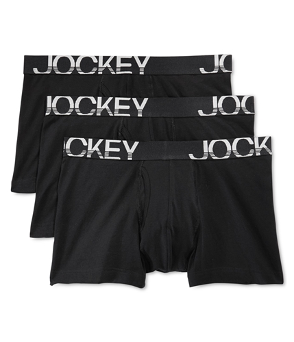 Jockey Mens 3pk Active Stretch Underwear Boxer Briefs 001 L