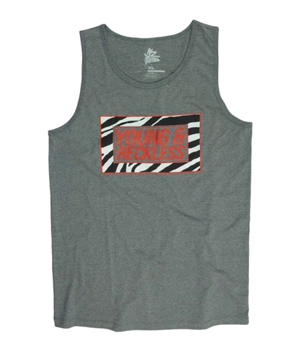 Young & Reckless Mens Graphic Tank Top 004gray L