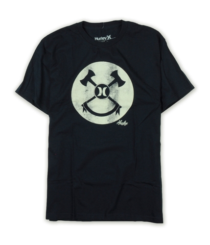 Hurley Mens Battle Axes Brand Graphic T-Shirt 041 S