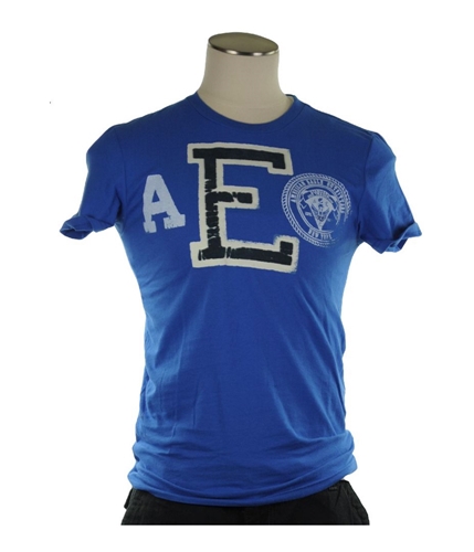 American Eagle Outfitters Mens Ae Athletic Fit Graphic T-Shirt blue XS