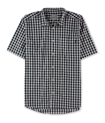 WeSC Mens Checkerboard Button Up Shirt darkblue 2XL