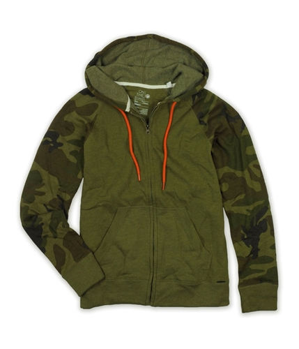 Buy a On The Byas Mens Camo Print Full Zip Hoodie Sweatshirt