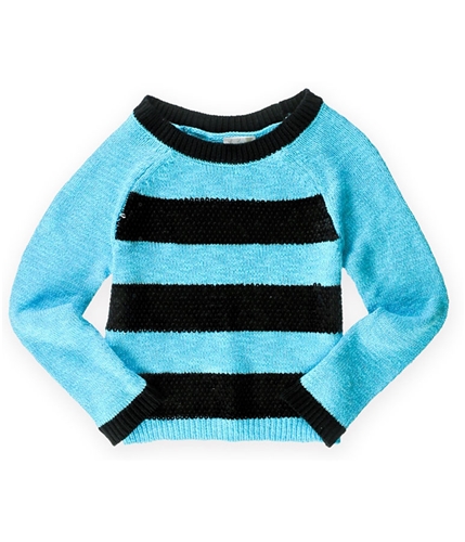 Justice Girls Striped Shimmer Knit Sweater 631 12