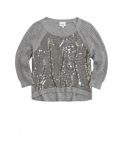 Justice Girls Shimmer Hi-Lo Knit Sweater 633 6
