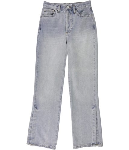 Topshop Womens Split Flared Jeans blue 26x30