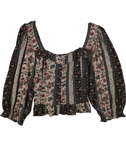 American Eagle Womens Floral Peasant Blouse 615 XL