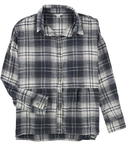 American Eagle Womens Flannel Button Up Shirt 400 M