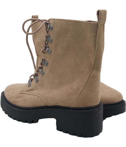 American Eagle Womens Two Tone Combat Boots tan 8