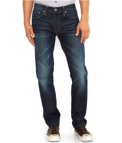 Levi's Mens Whiskered Regular Fit Jeans greenplash 36x34