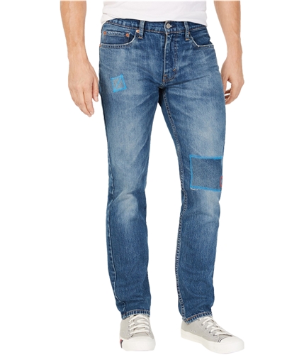 Levi's Mens 511 Embroidered Slim Fit Jeans medblue 31x30