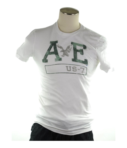 American Eagle Outfitters Mens Ae Us-7 Athletic Fit Graphic T-Shirt 100 XS