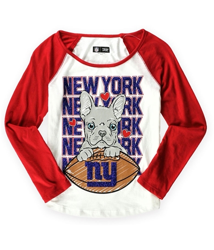 Justice Girls New York Giants Graphic T-Shirt whitered 12/14