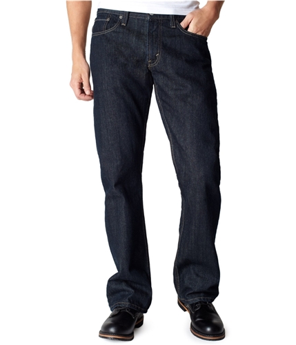 Levi's Mens 527 Tumbled Rigid Boot Cut Jeans darkblue 34x32