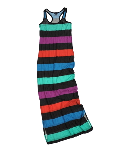 Ecko Unltd. Womens Multi Stripe Maxi Dress black XS