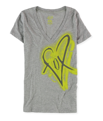 FOX Womens Graffiti Heart Logo Graphic T-Shirt 008 XS