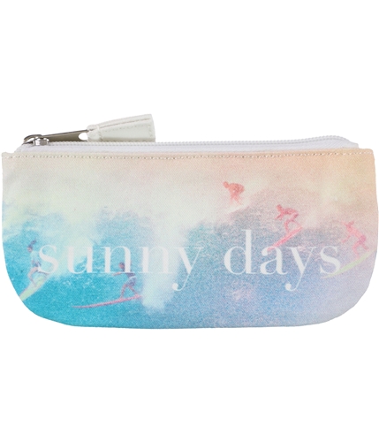 American Eagle Womens Sunny Days Coin Card Case Wallet blue One Size