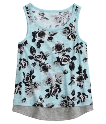 Justice Girls Floral Layered Tank Top 684 6