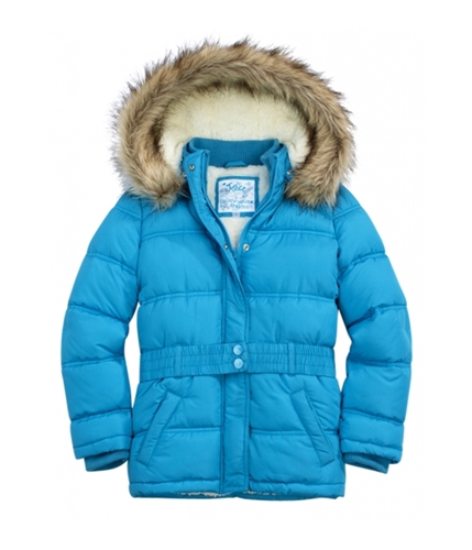 Buy a Justice Girls Faux Fur Puffer Jacket | Tagsweekly