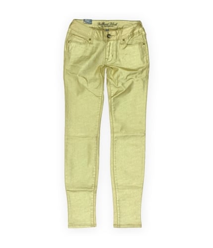 Bullhead Denim Co. Womens Premium Sparkle Skinniest Skinny Fit Jeans gold 0x29