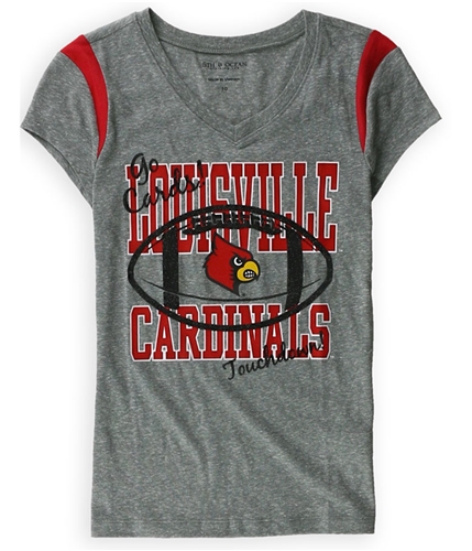 Justice Girls Lousiville Cardinals Graphic T-Shirt grayred 10