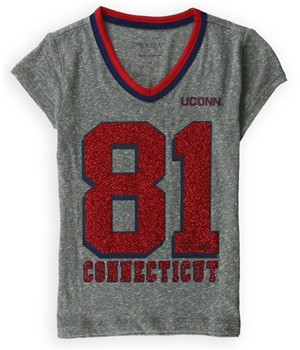 Justice Girls University Of Connecticut Graphic T-Shirt grayredblue 6