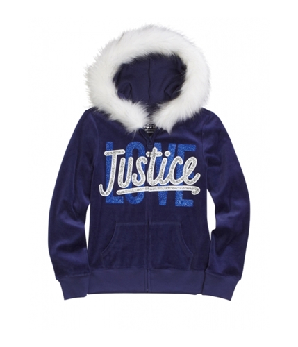 Justice Girls Glitter Logo Hoodie Sweatshirt 622 20