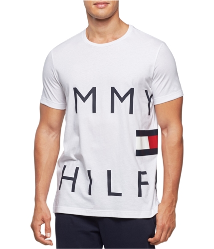 Tommy Hilfiger Mens Essential SS Graphic T-Shirt white M