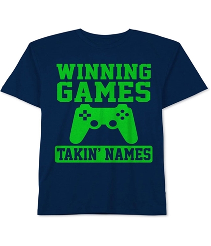 Jem Boys Winning Games Graphic T-Shirt navy S